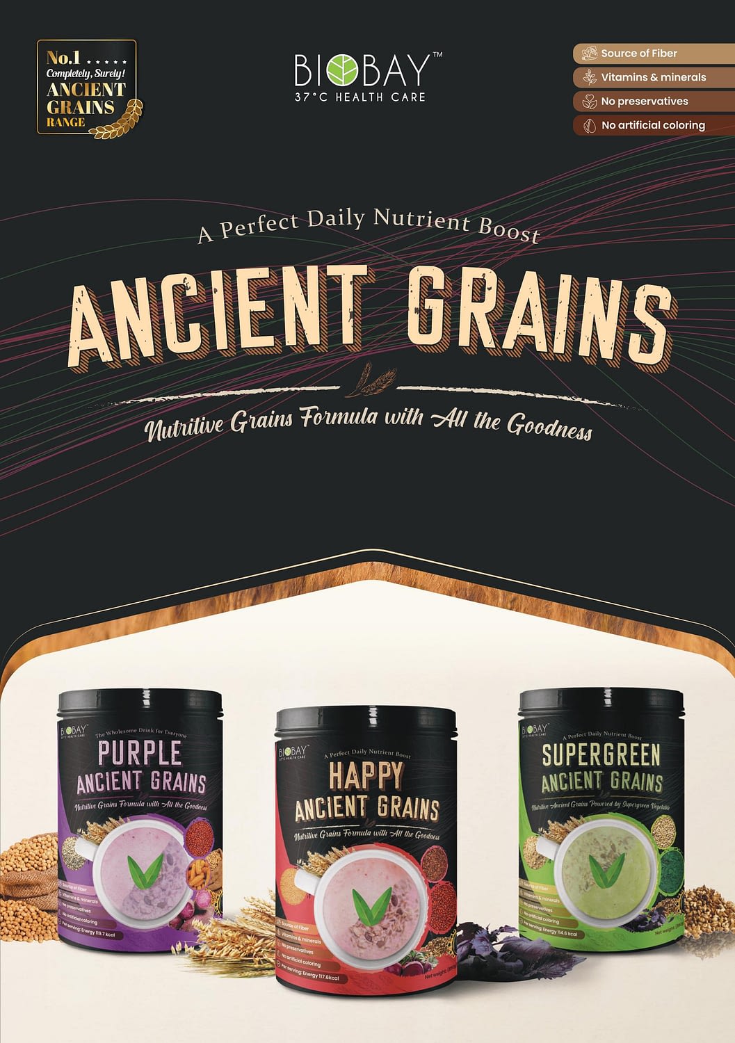 BIOBAY Purple Ancient Grains 850g - BIOBAY %